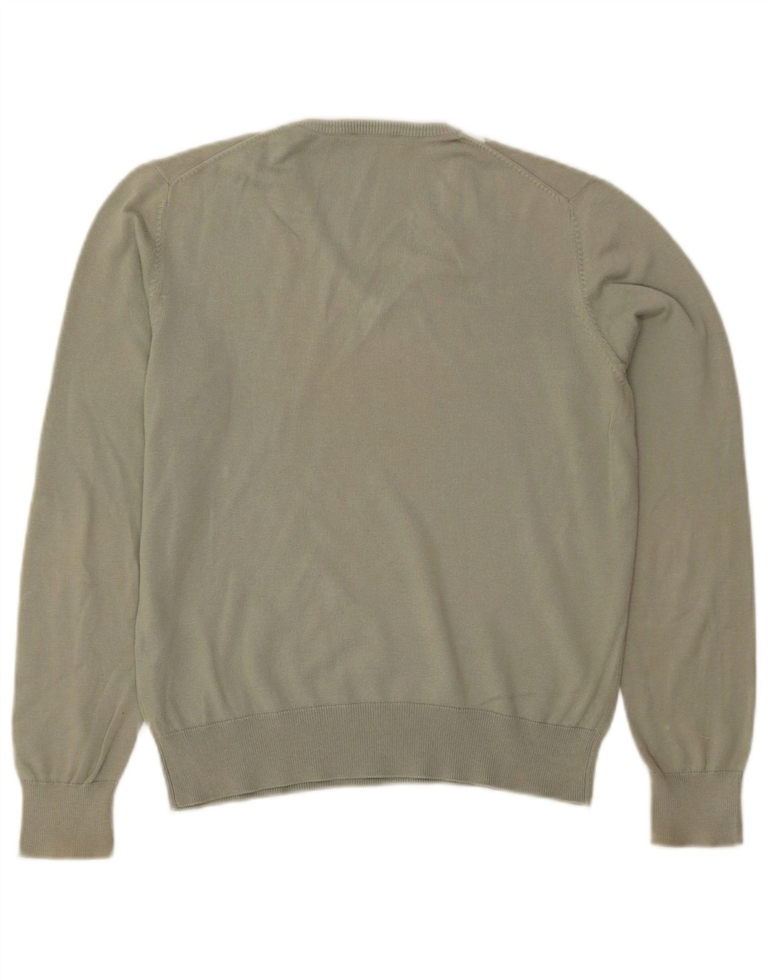 PRINGLE Suéter tipo jersey con cuello en V para mujer UK 44 Medium Khaki Argyle/Diamond