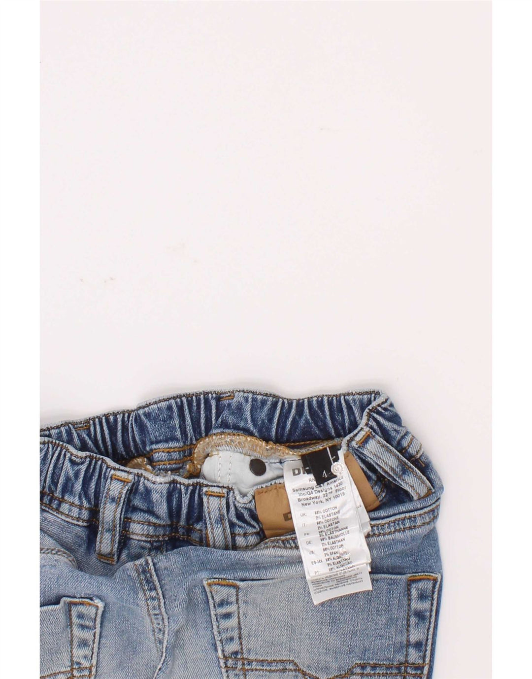 Diesel Pantalones cortos vaqueros desgastados para niños 3-4 años W20 Algodón azul