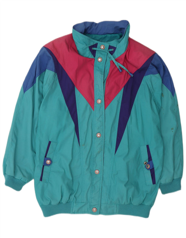 Chaqueta cortavientos para mujer Izzi UK 44 Mediana Bloque de color multicolor