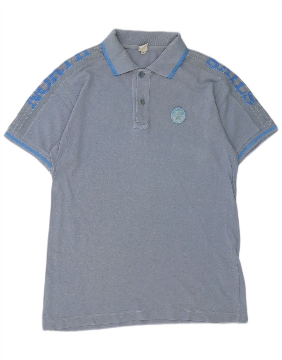 North Sails Polo Gráfico De Hombre De Algodón A Rayas Azul Medio