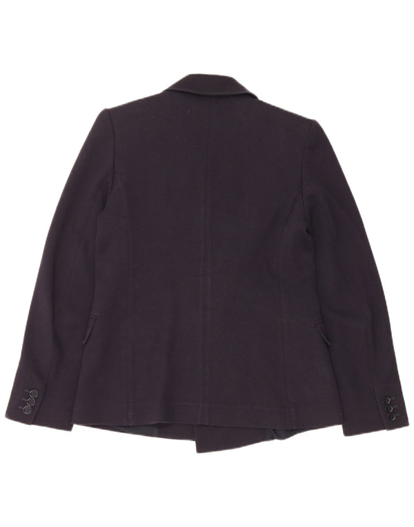 Max Mara Chaqueta tipo blazer con doble botonadura de fin de semana para mujer UK 10 Small Azul marino
