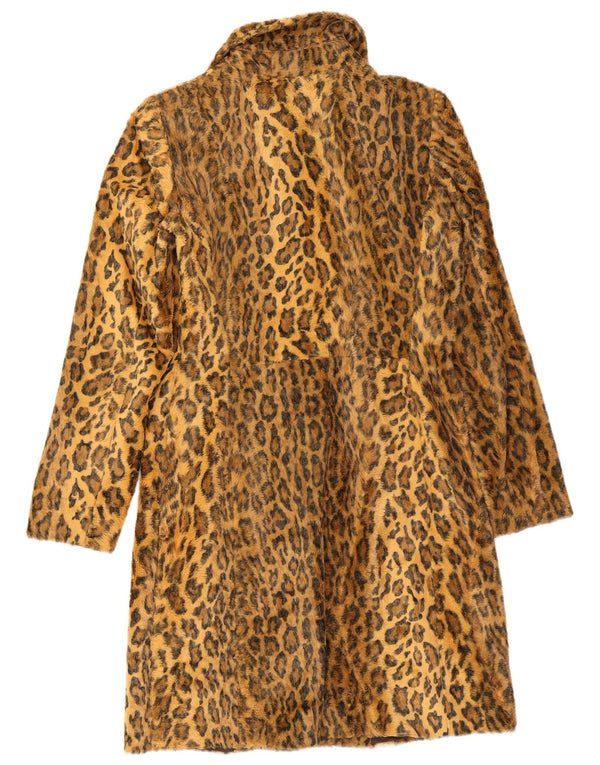 Zara Abrigo de piel sintética para mujer UKI 14 Algodón con estampado animal beige medio