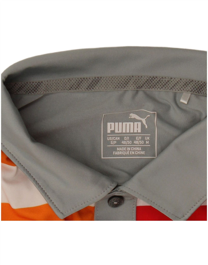 PUMA Polo con gráfico de golf para hombre en color gris medio