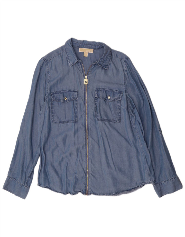 Michael Kors Camisa vaquera para mujer Reino Unido 44 Lyocell azul medio