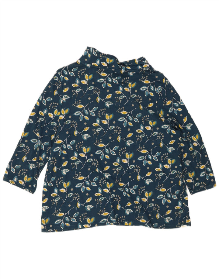 Seasalt Cornwall Blusa de manga 3/4 para mujer UK 46 Grande Azul Floral