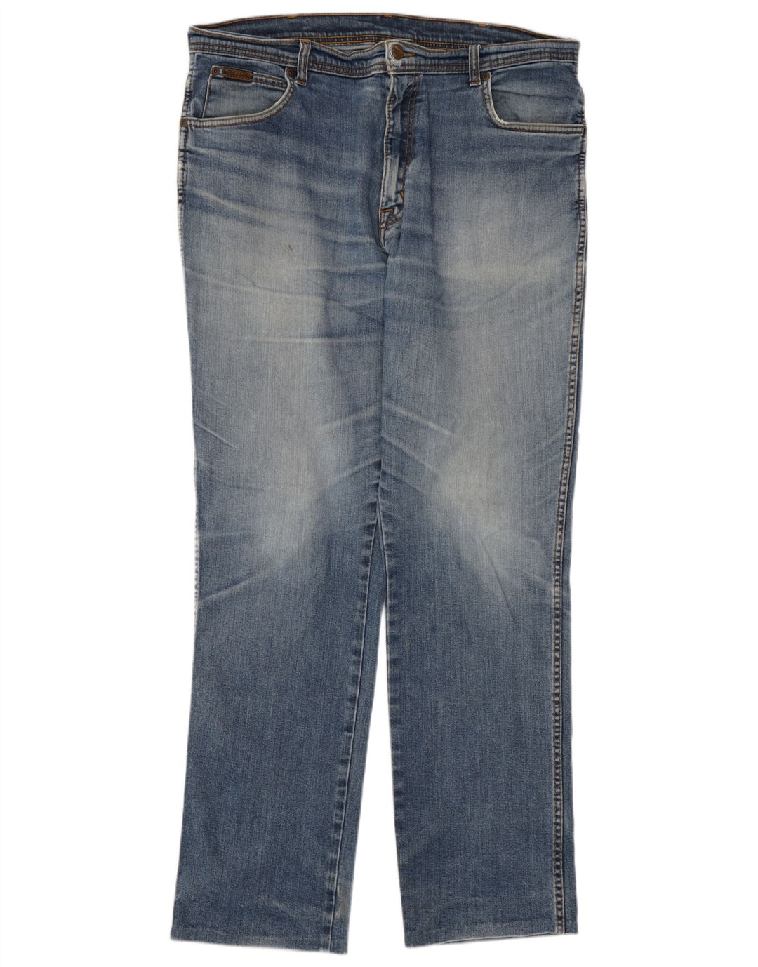 Vaqueros Wrangler Hombre Rectos W38 L31 Algodón Azul