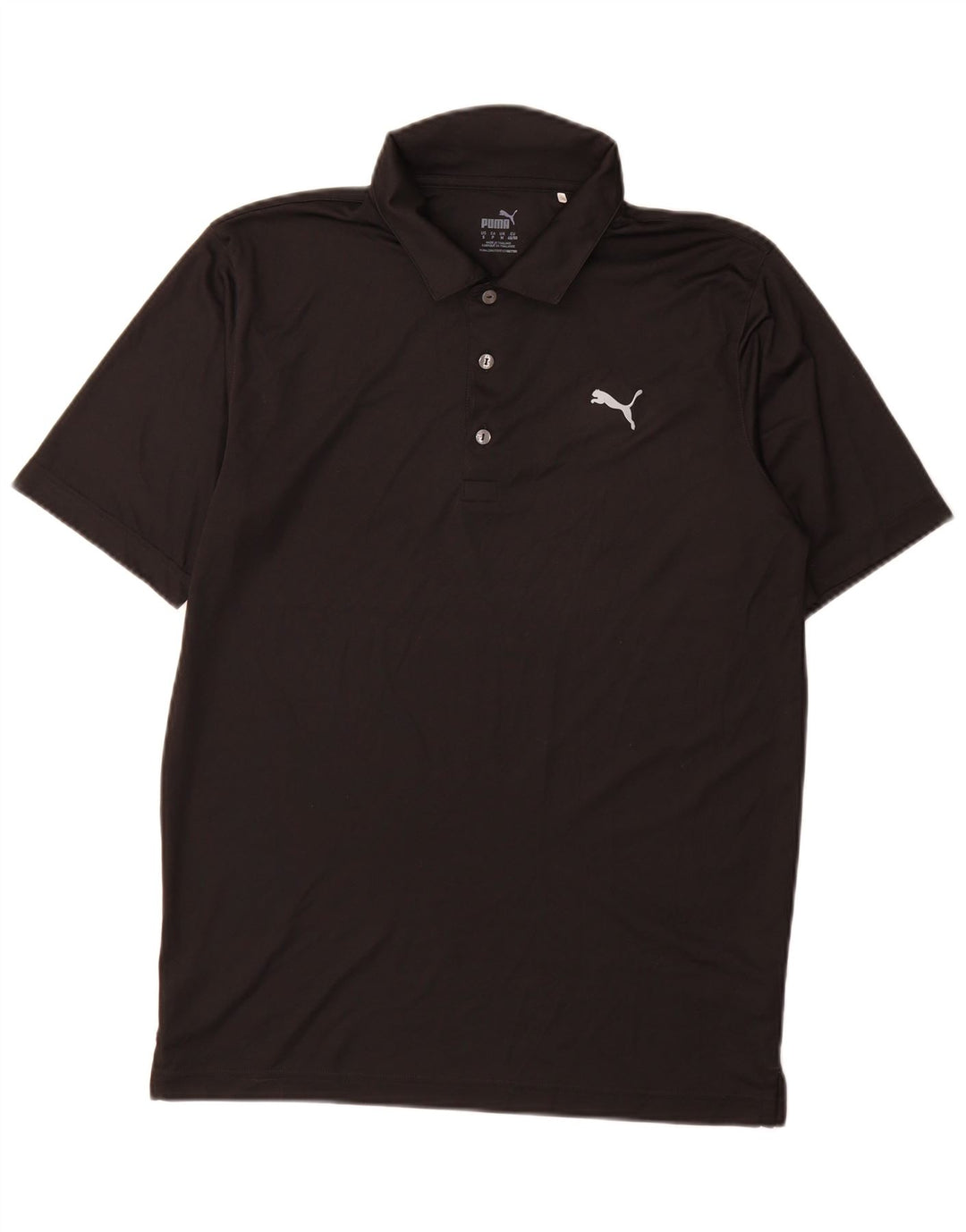 Polo Puma Hombre Poliéster Negro Mediano
