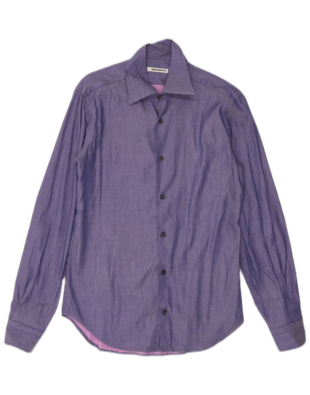 Naracamicee Camisa Hombre Pequeña Algodón Morado