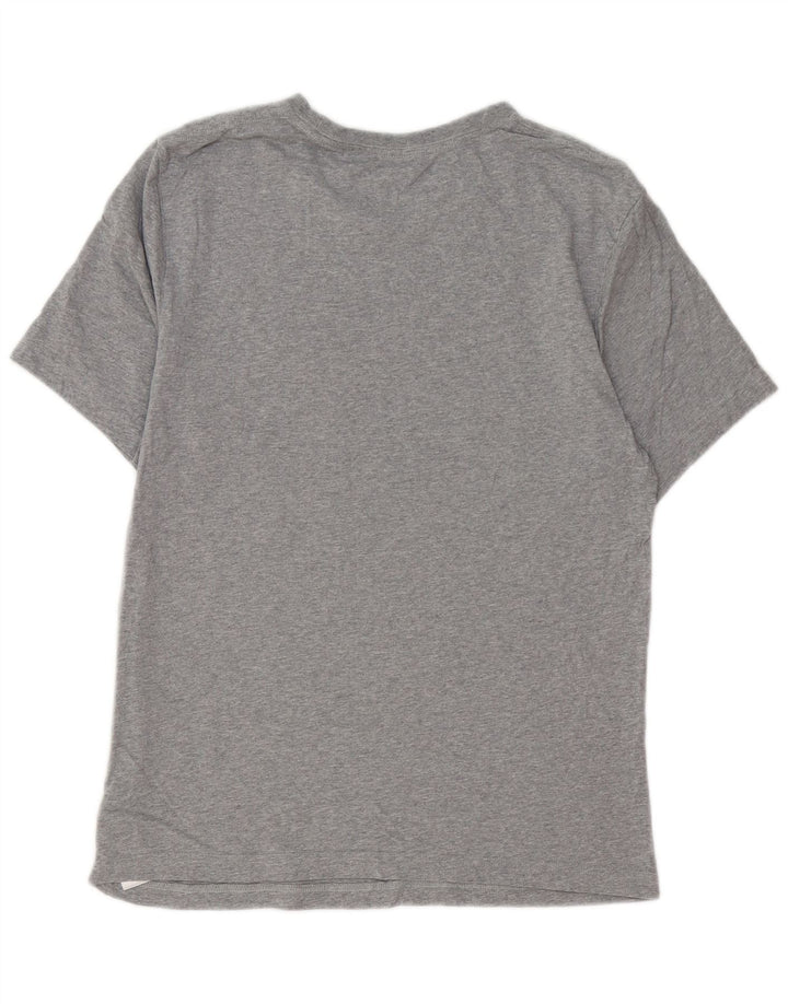 DKNY Camiseta para hombre Top grande de algodón gris