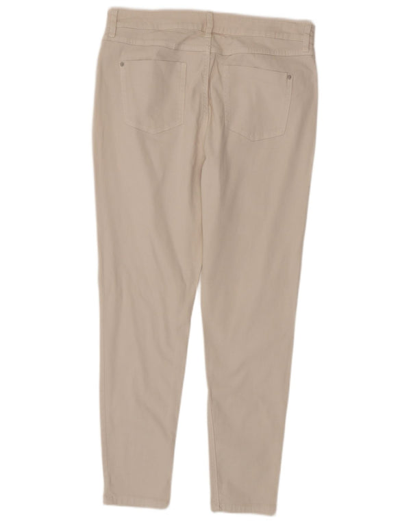 Marks & Spencer Vaqueros pitillo para mujer UK 14 Large W34 L28 Algodón beige