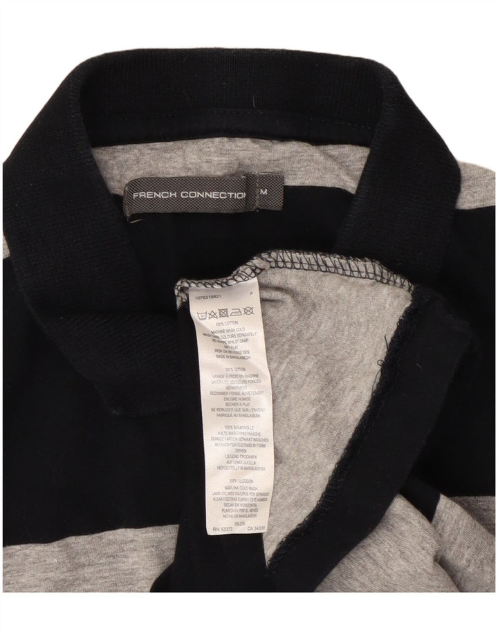 Polo para hombre de French Connection de algodón a rayas en gris medio