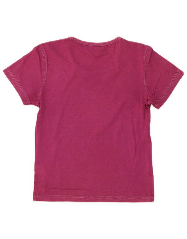 Calvin Klein Camiseta corta gráfica para mujer US 4 Small Pink Cotton