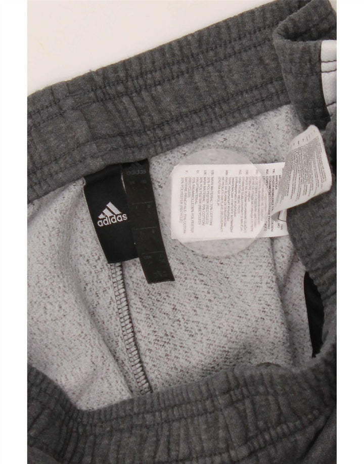 Adidas Hombre Pantalones De Chándal Joggers Grande Gris Algodón