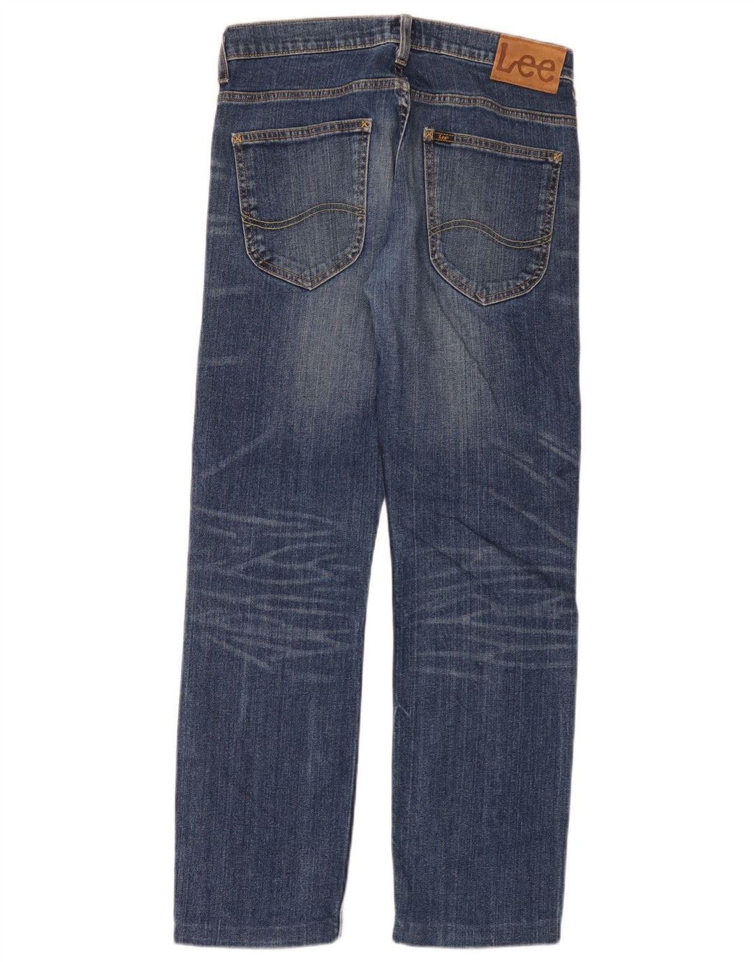 Lee Vaqueros Rectos Powell Para Hombre W29 L30 Algodón Azul
