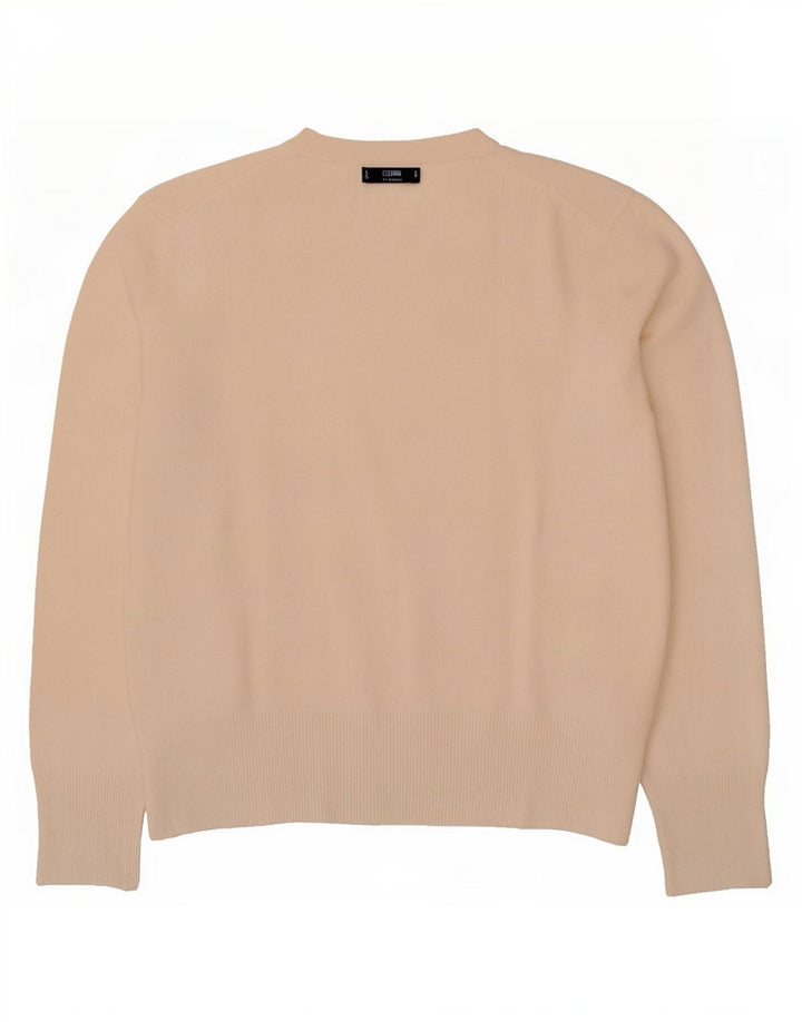 Massimo Dutti Jersey de Cuello Redondo para Mujer UK 44 Medium Beige