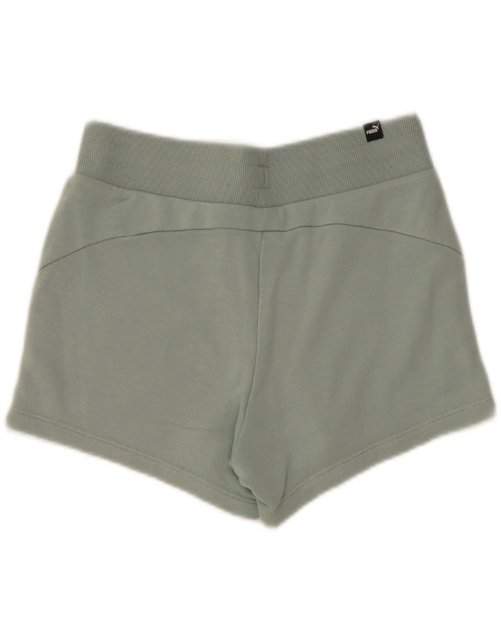 PUMA Pantalones cortos deportivos para mujer UK 6 XS Algodón azul