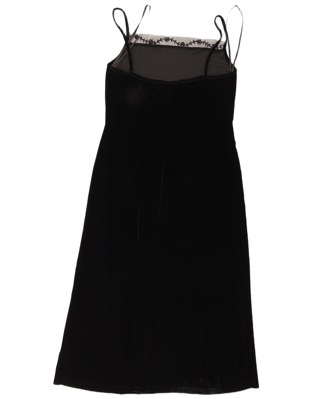 Opera By Richards Vestido largo sin mangas para mujer UK 46 Grande Poliéster negro