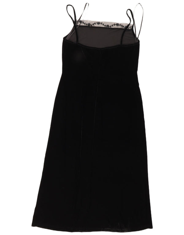 Opera By Richards Vestido largo sin mangas para mujer UK 46 Grande Poliéster negro