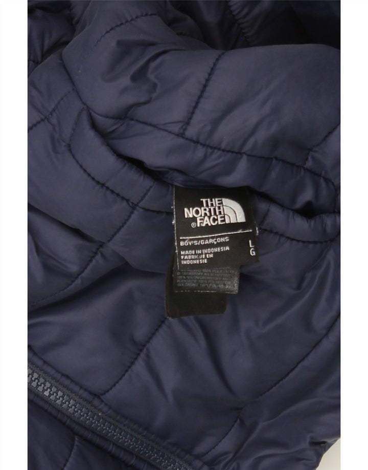 THE NORTH FACE Chaqueta acolchada con capucha para niños 11-12 años Grande Azul marino