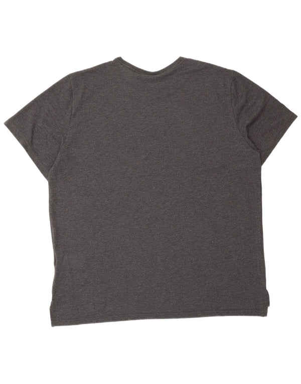 NIKE Camiseta gráfica Dri Fit para hombre, talla 2XL, algodón gris a rayas