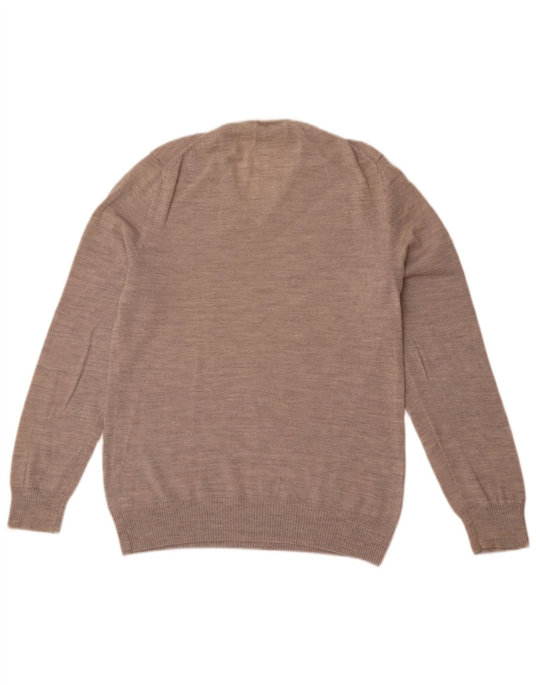 Calvin Klein Jersey con cuello en V para hombre de lana merino gris medio