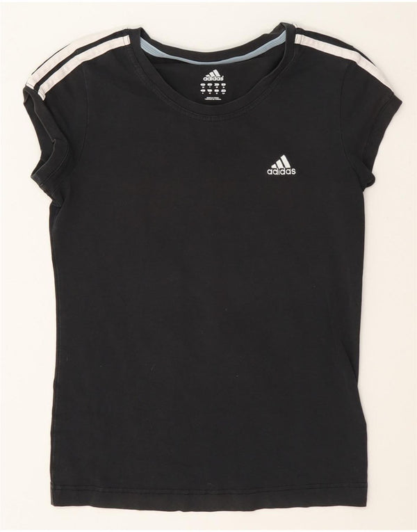 Adidas Camiseta para mujer Top UK 10 Small Black Cotton