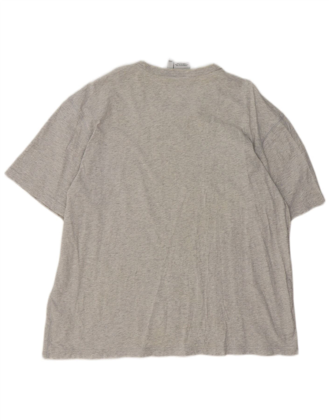 Adidas - Camiseta para hombre, talla grande, algodón moteado gris