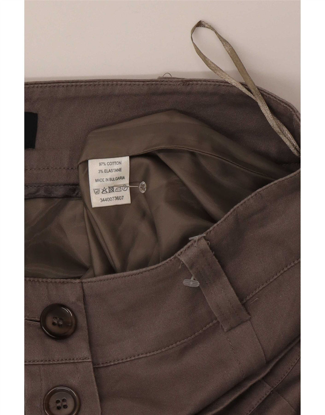 Oasis Falda Midi Regular para Mujer US 10 Grande W30 Algodón Marrón