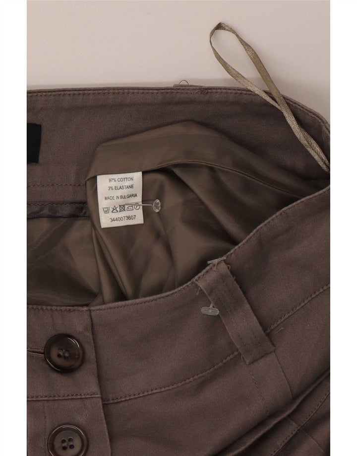 Oasis Falda Midi Regular para Mujer US 10 Grande W30 Algodón Marrón