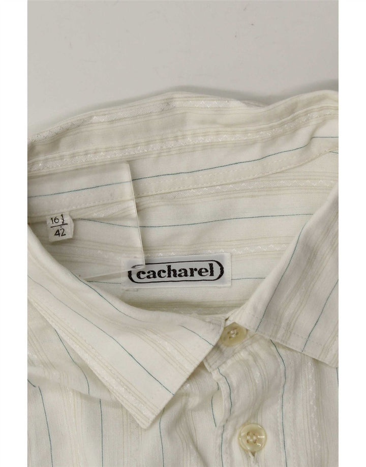Camisa Cacharel Hombre Talla 42 16 1/2 Grande Rayas Blancas