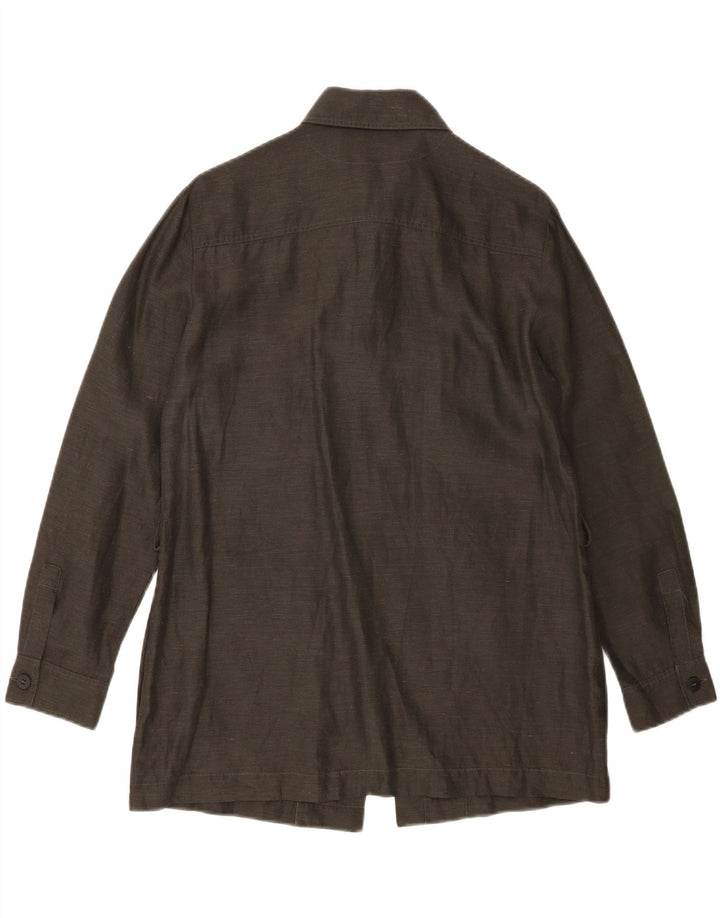 Camisa Marella para mujer UK 8 Small Khaki Linen