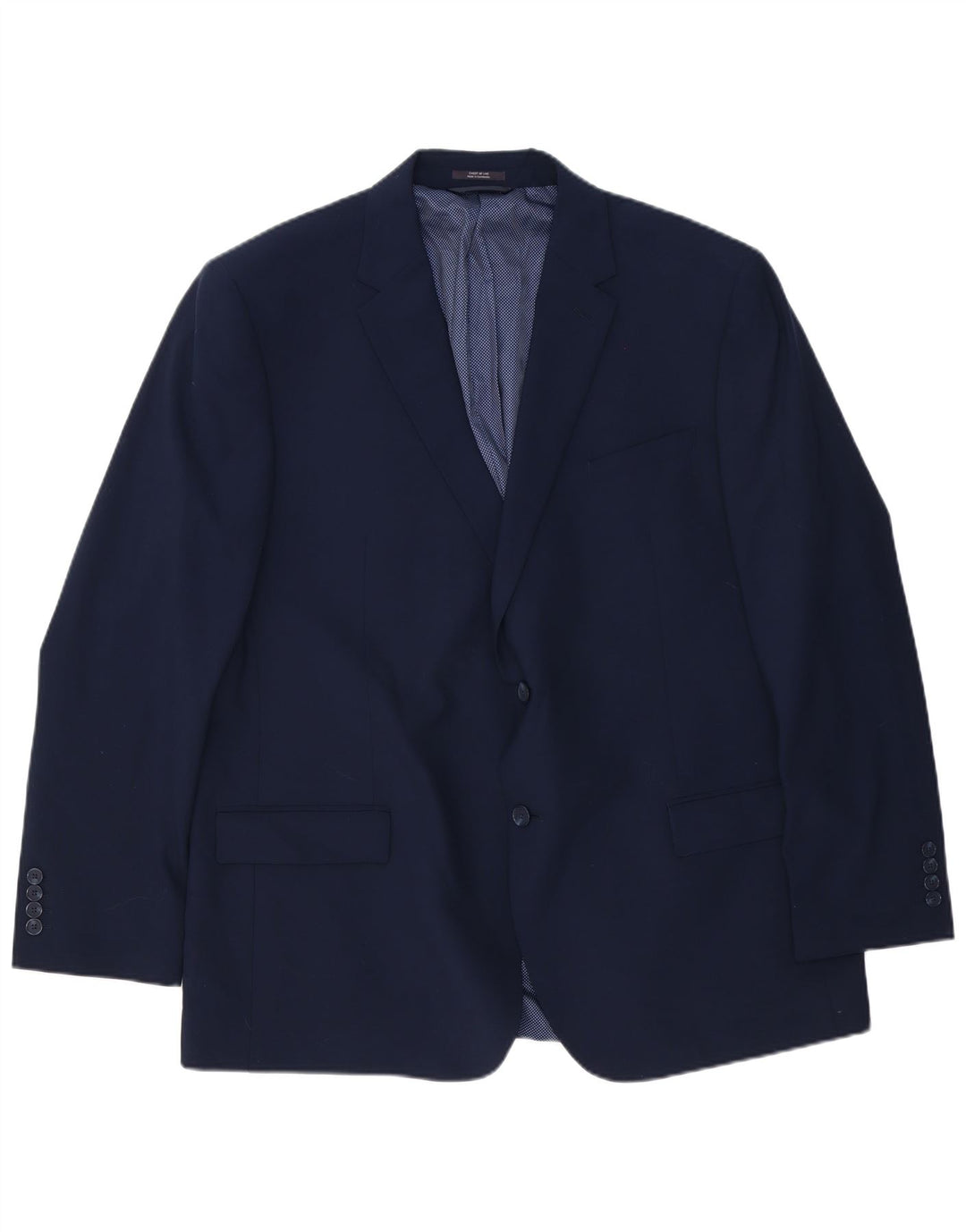Marks & Spencer Chaqueta tipo blazer larga con 2 botones para hombre UK 48 4XL Lana azul marino