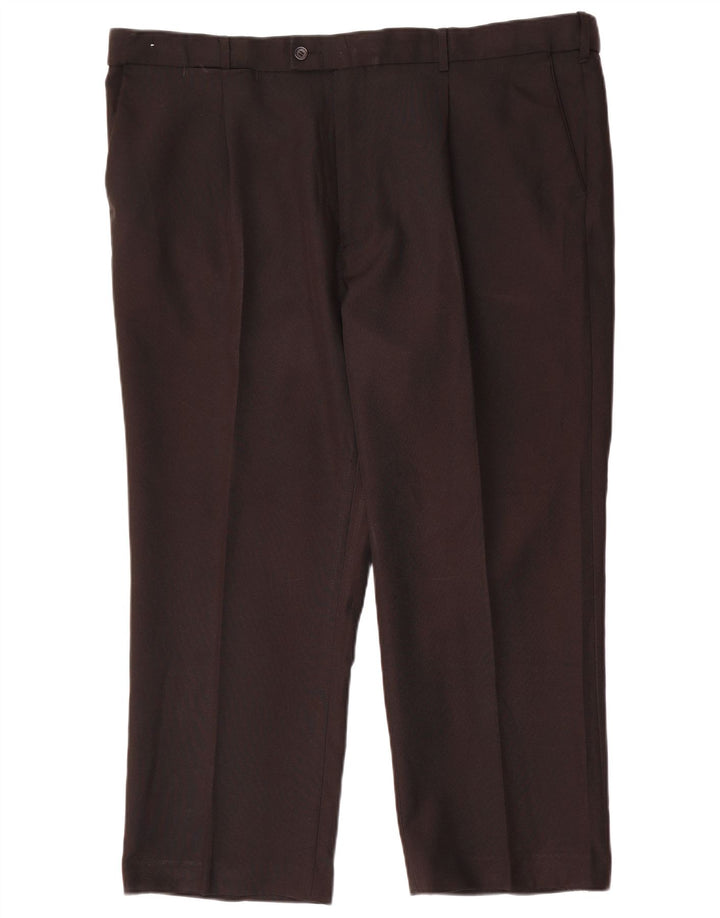 Farah Pantalón chino recto para hombre W42 L26 Poliéster negro