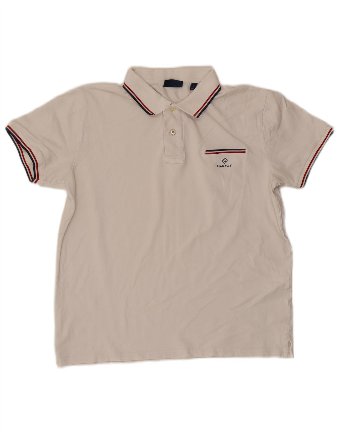 Gant Polo Hombre Blanco Grande