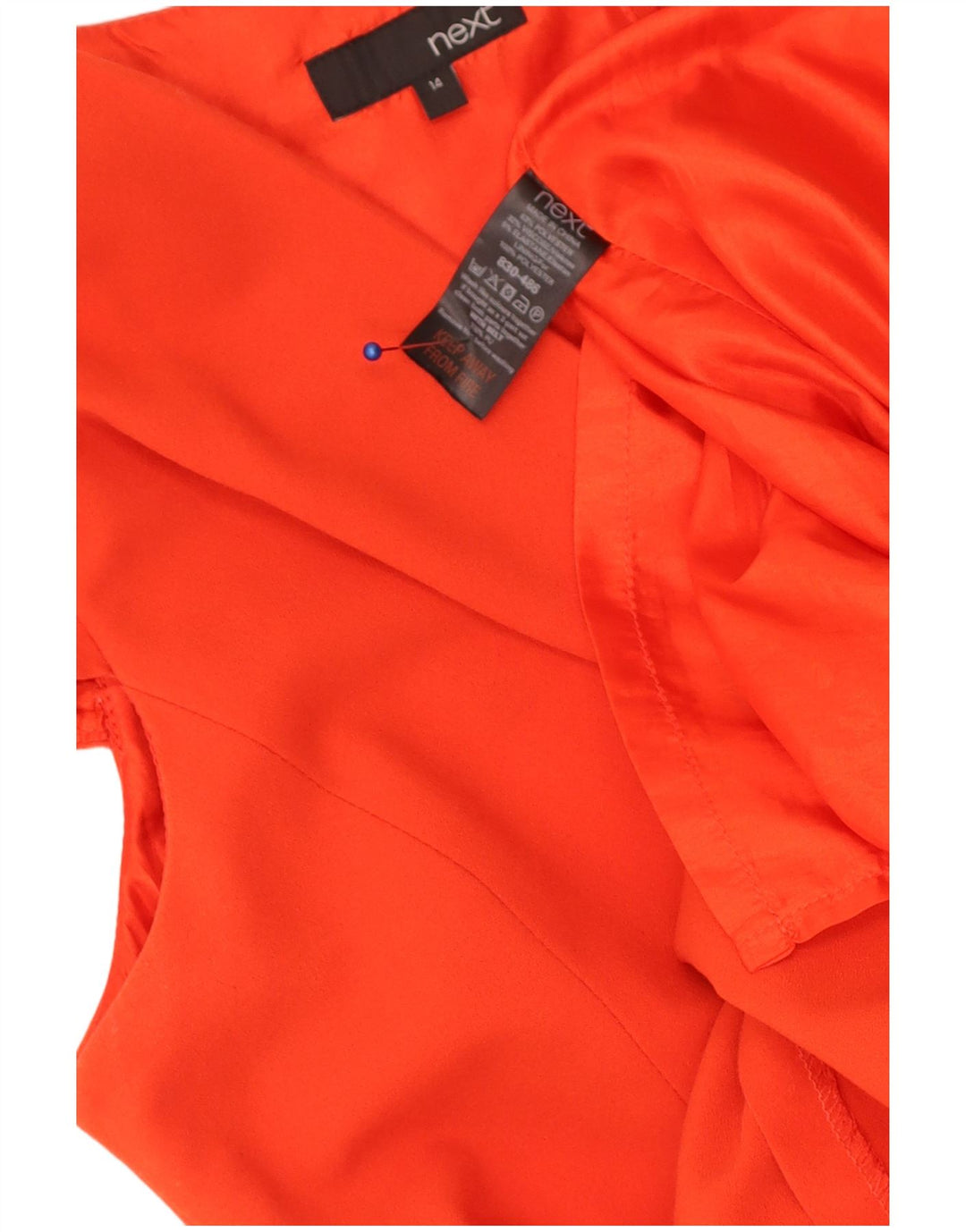 Next Vestido tubo para mujer UK 44 Poliéster rojo medio