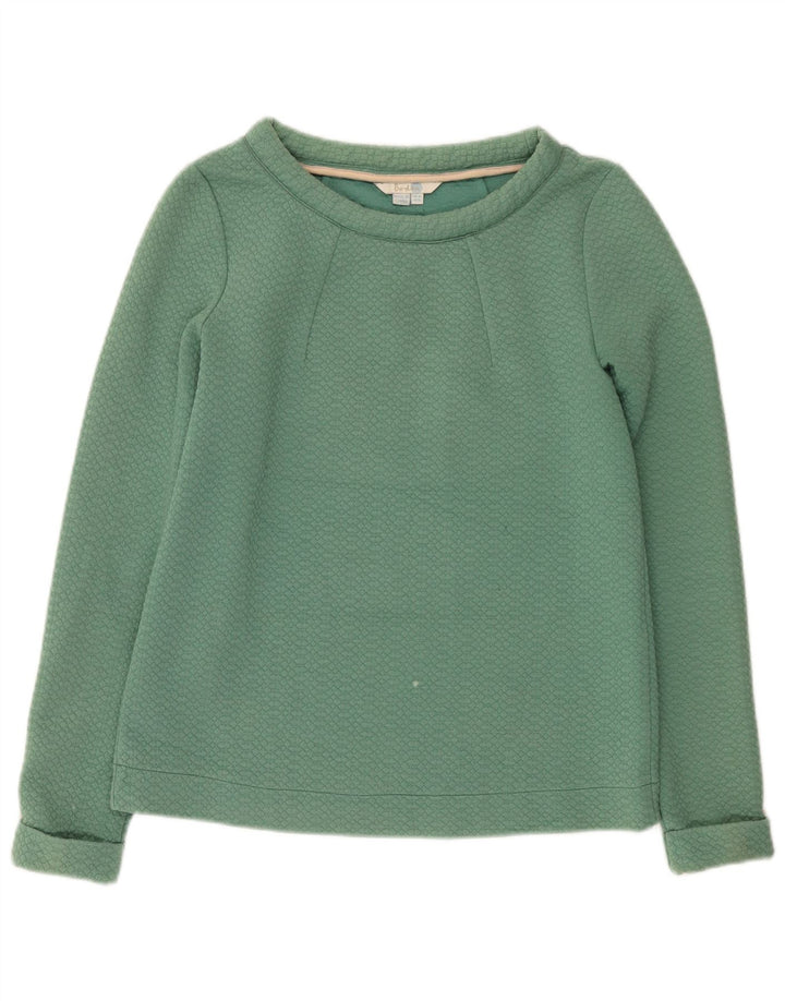 Boden Mujer Sudadera Jumper UK 10 Small Verde Poliéster