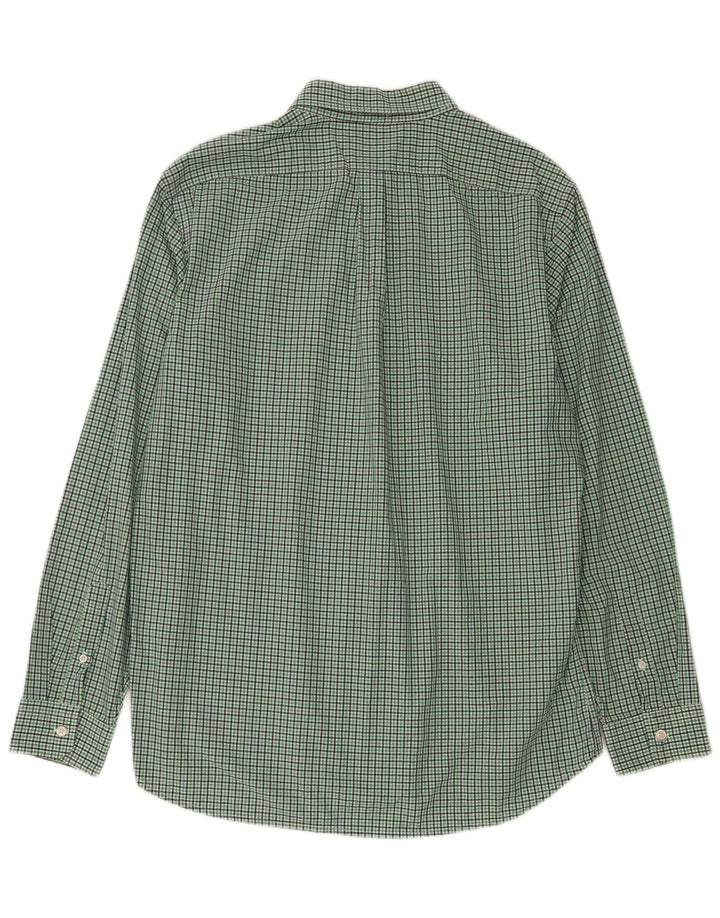 Camisa Gap Slim Fit XL De Algodón A Cuadros Verdes