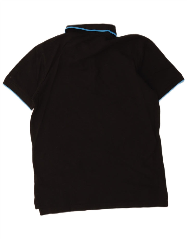 Polo Puma Hombre Pequeño Algodón Negro