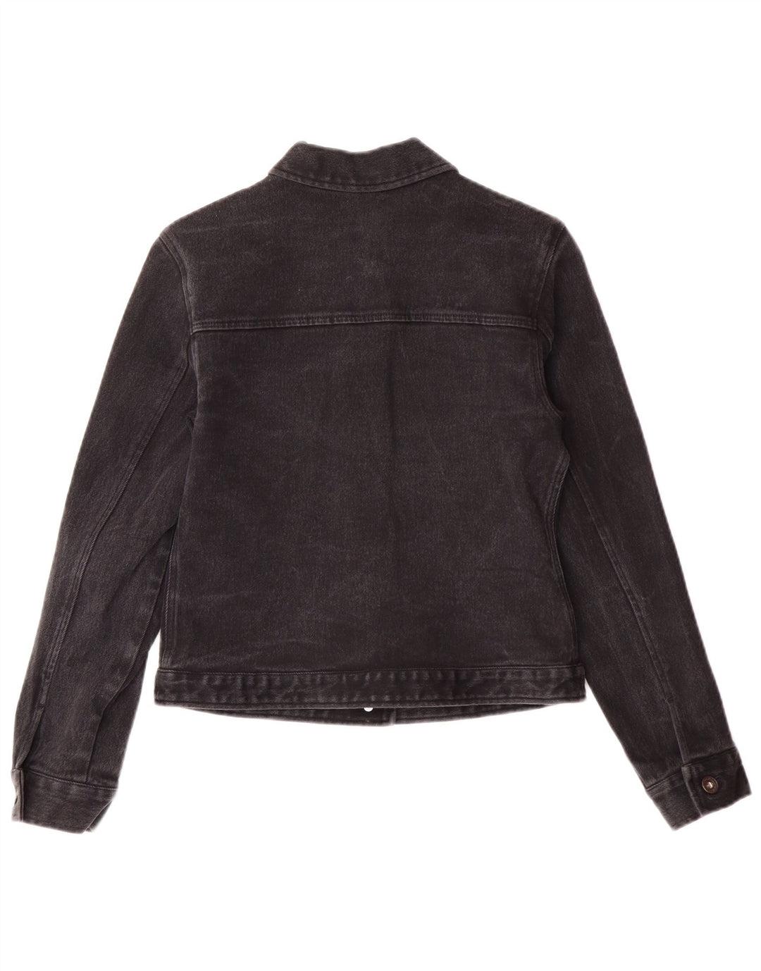 Dkny Chaqueta vaquera para mujer Petite Denim UK 6 XS Negro Algodón Clásico