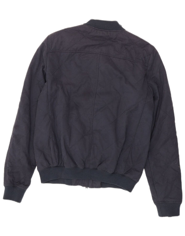 JACK WILLS Chaqueta bomber para hombre UK 36 Small Azul marino Algodón