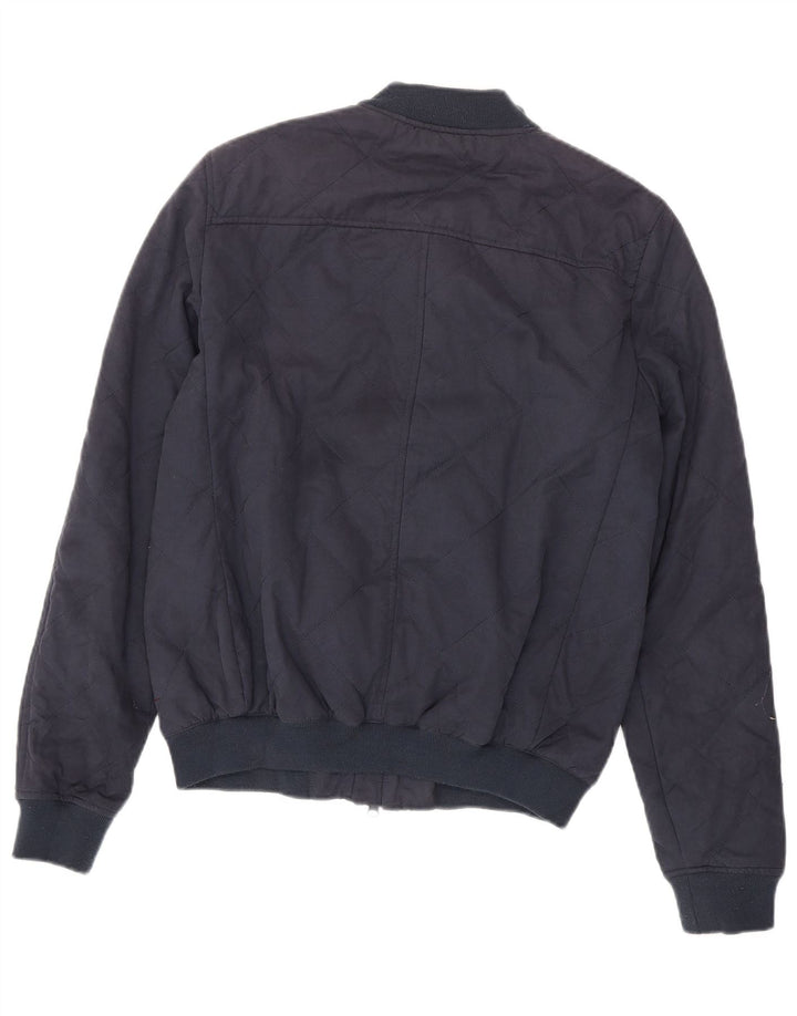 JACK WILLS Chaqueta bomber para hombre UK 36 Small Azul marino Algodón