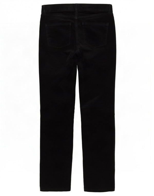Marks & Spencer Pantalones rectos de pana para mujer UK 44 Large W32 L32 Negro