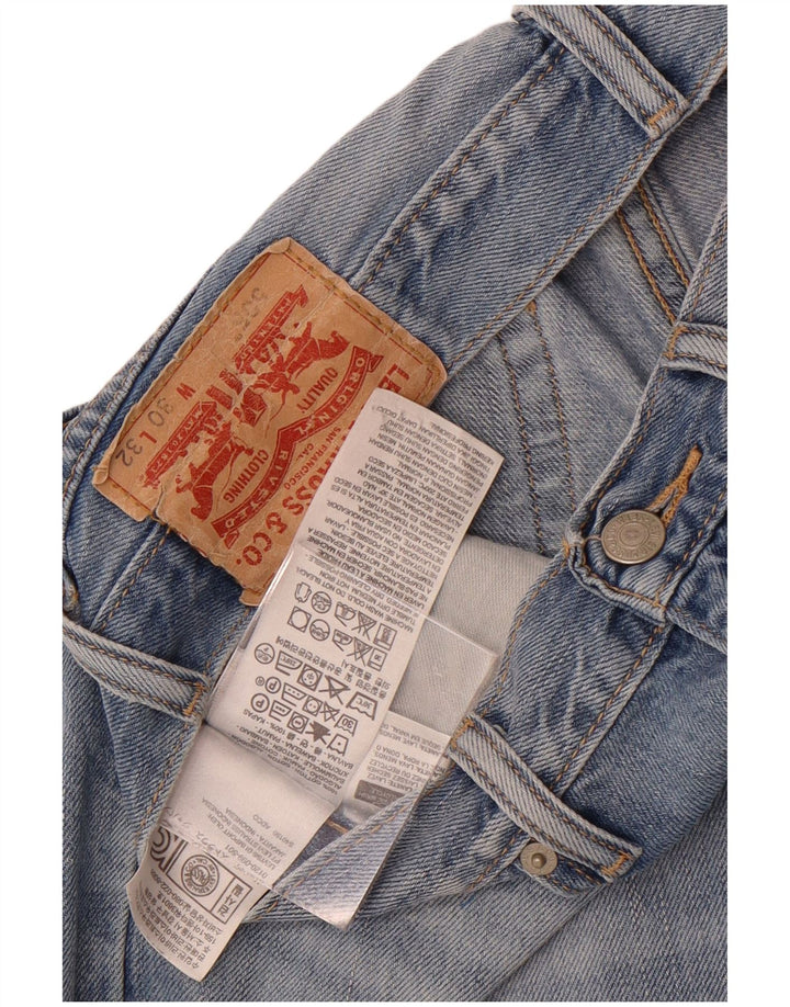 Levi's Hombre 505 Vaqueros Rectos W30 L27 Algodón Azul