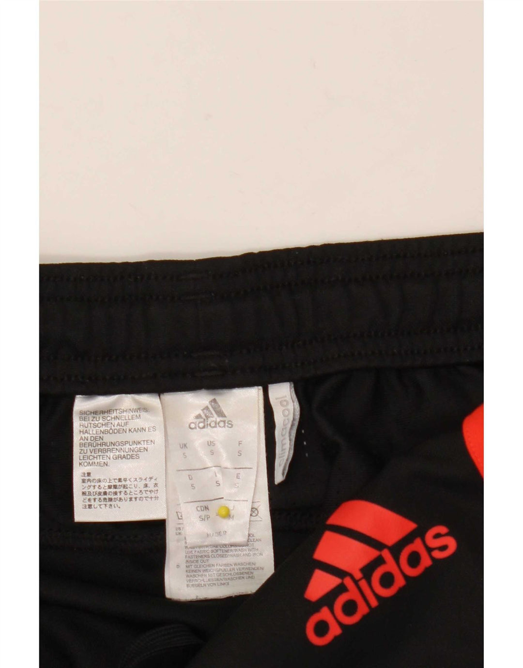 Adidas Mens Climacool Chándal Pantalones Pequeños Negro Poliéster