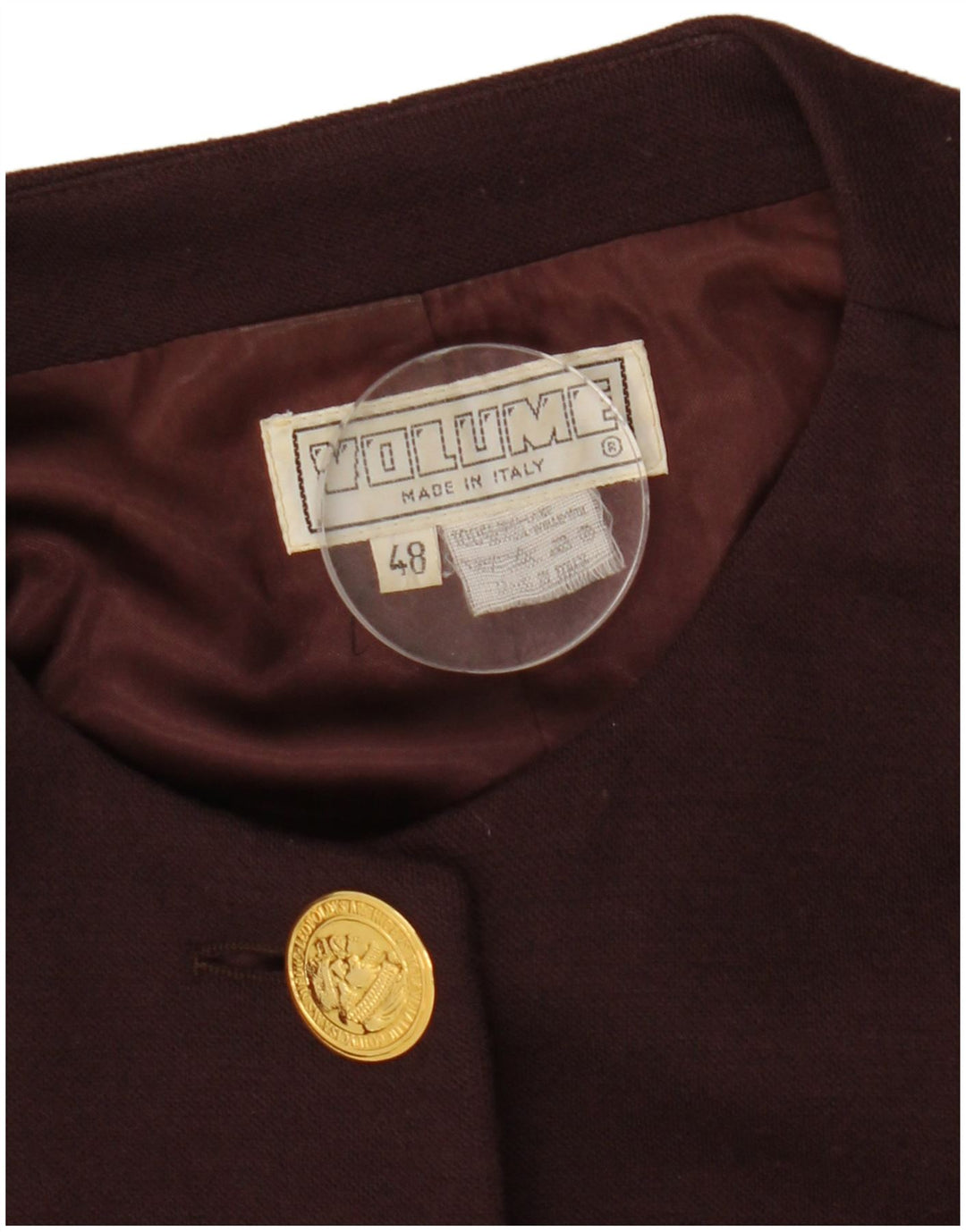 Vintage Mujer 4 Botones Blazer Chaqueta IT 48 XL Marrón