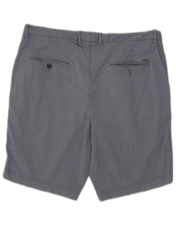 Hugo Boss Pantalones cortos chinos para hombre IT 50 Large W34 Algodón azul