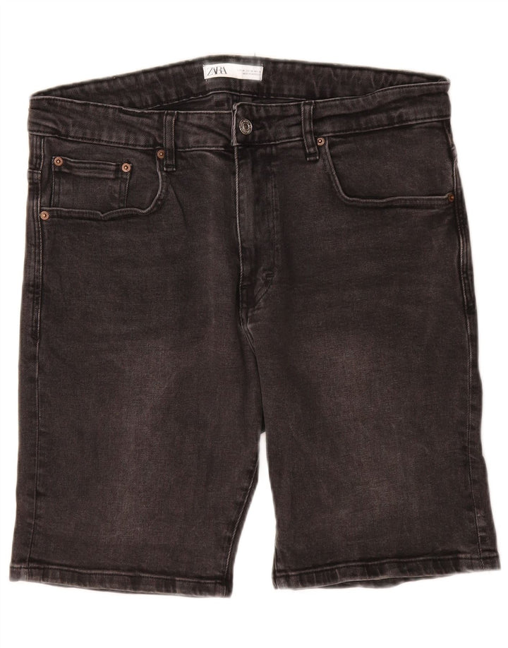 ZARA Shorts vaqueros para hombre EU 46 XL W36 Algodón gris