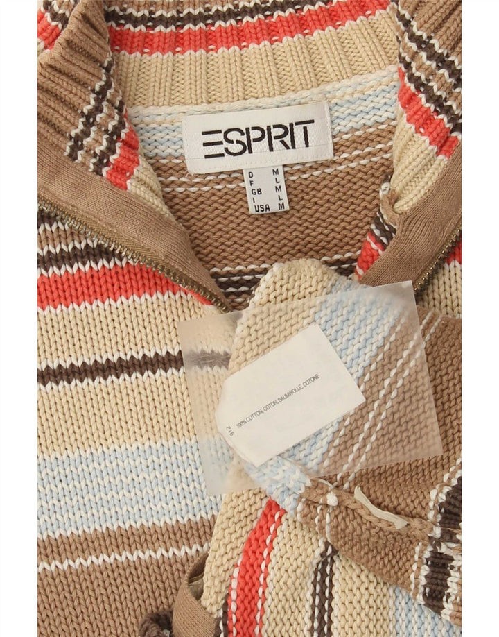 Esprit - Cárdigan con cremallera completa para mujer, talla M, multicolor, a rayas