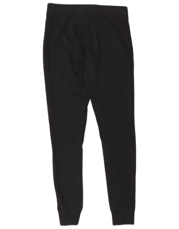 Nike Mujer Chándal Pantalones Joggers UK 10 Pequeño Algodón Negro