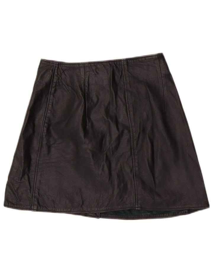 Falda de cuero cruzada para mujer Conbipel IT 44 Medium W32 Cuero negro